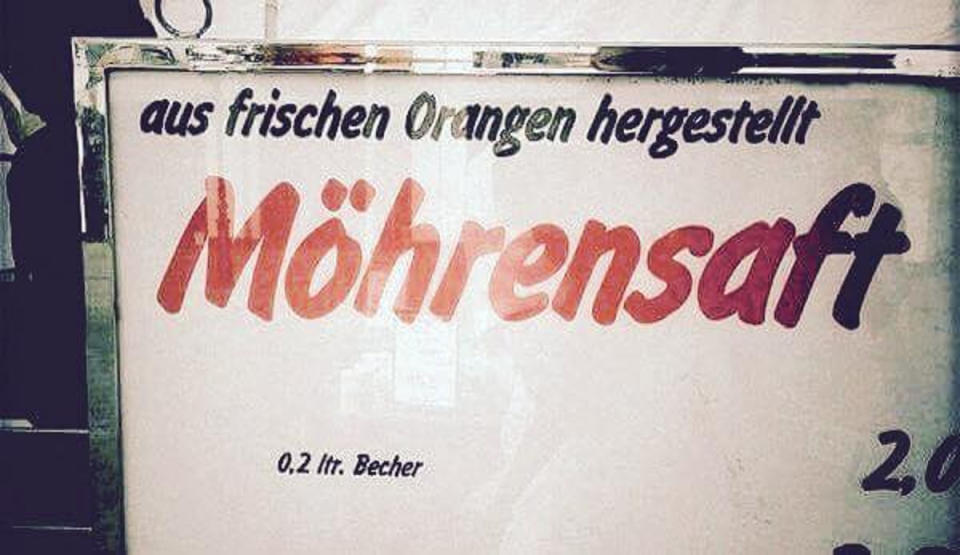 <p>Wie aus Orangen Möhrensaft wird…, das wissen wir leider auch nicht.</p><p> (Bild: facebook.com/GastroFails) <br></p>