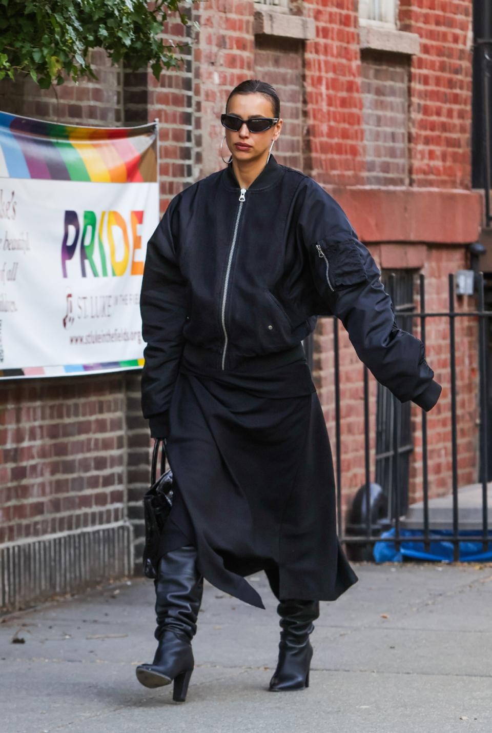 NEW YORK, NY - APRIL 8: Irina Shayk is seen on April 8, 2024 in New York, New York. (Photo by MEGA/GC Images)