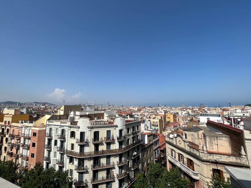 aerial view of barcelona houses and apartments