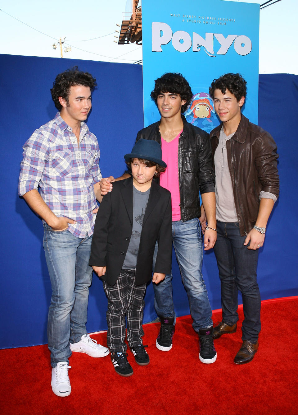 the brothers at the ponyo movie premiere