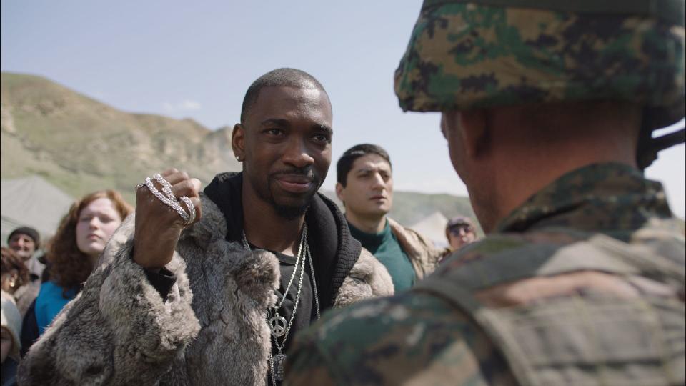 Jay Pharoah stars as a global rock star who goes to extremes to put on a concert for peace in "How to Fake a War."