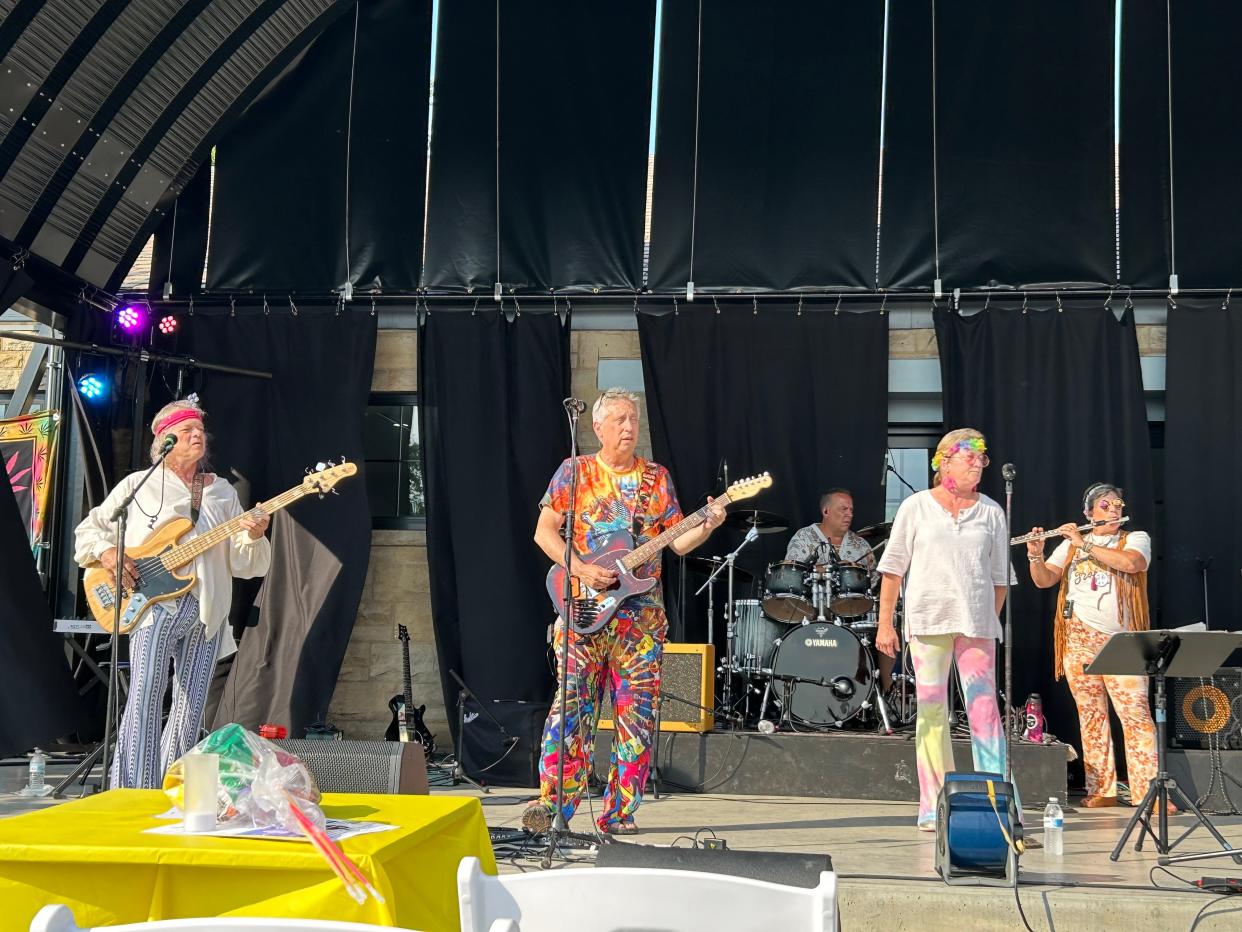 The Project Band entertaining at the Poolhouse Civic Center in Beaver.