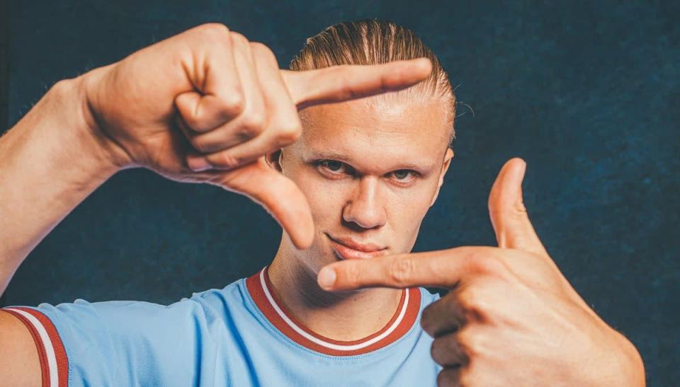 Erling Haaland is Manchester City’s new no.9 (Manchester City)