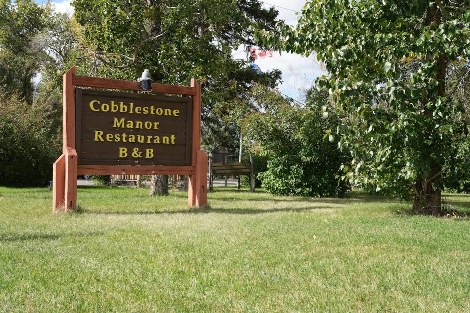 The Cobblestone Manor restaurant and bed and breakfast in Cardston, Alta. pictured on September 13, 2023. 