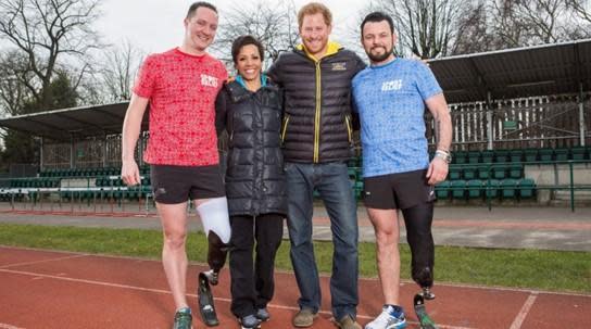 Paul Vice pictured (right) with Prince Harry