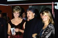 <p>The Beatles singer wore an all-black outfit at an event in Lille, France, while his wife, Linda, and Diana both wore crushed velvet dresses. </p>