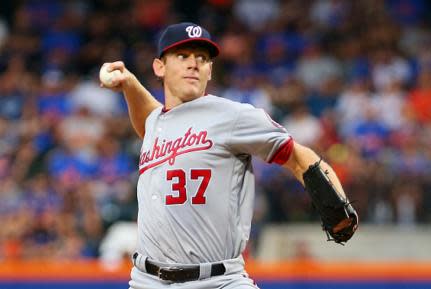 Nationals right-hander Stephen Strasburg dominated the Mets to improve to 12-0. (Getty)