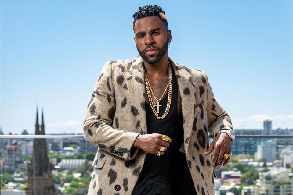 Singer Jason Derulo poses during a photo shoot in Sydney, New South Wales.