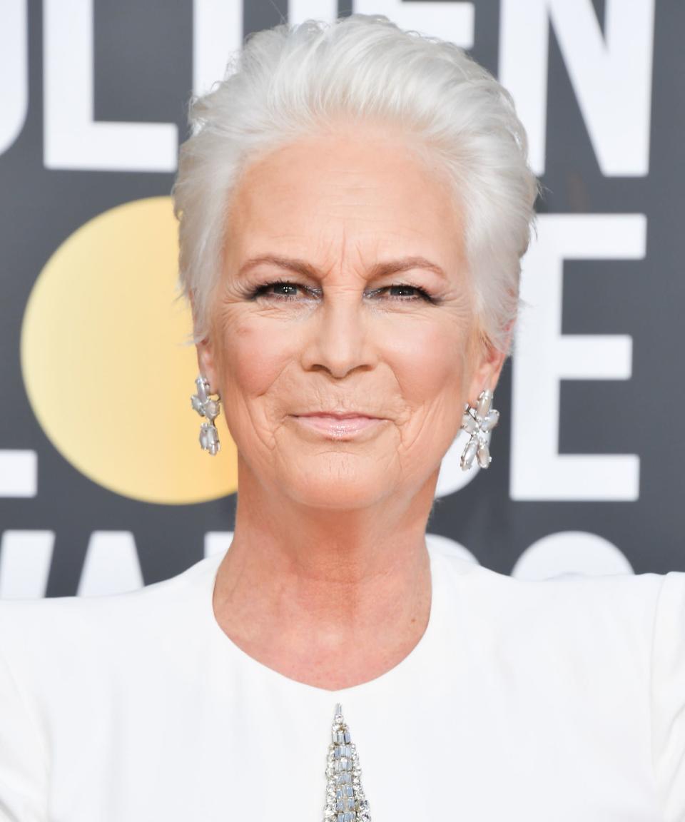 <p>Jamie Lee Curtis took monochromatic beauty to the next level when she showed up to the Golden Globes with her hair dyed a wintery white shade to match her red-carpet gown. Previously, the star already had a gorgeous salt-and-pepper style, but this snowy color is new for 2019.</p><span class="copyright">Photo: George Pimentel/WireImage.</span>