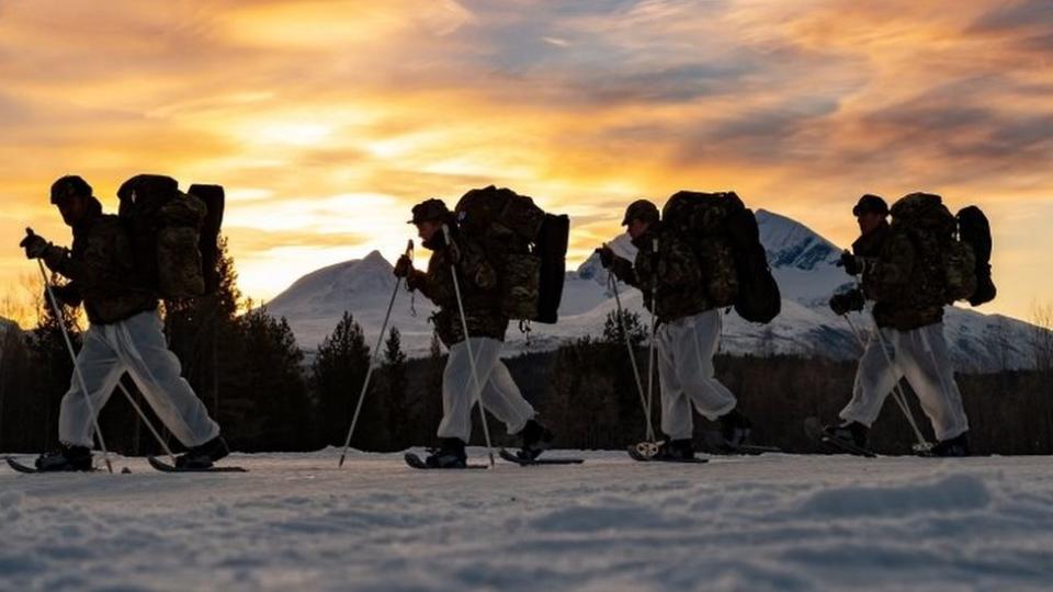 Royal Marines en entrenamiento en condiciones extremas