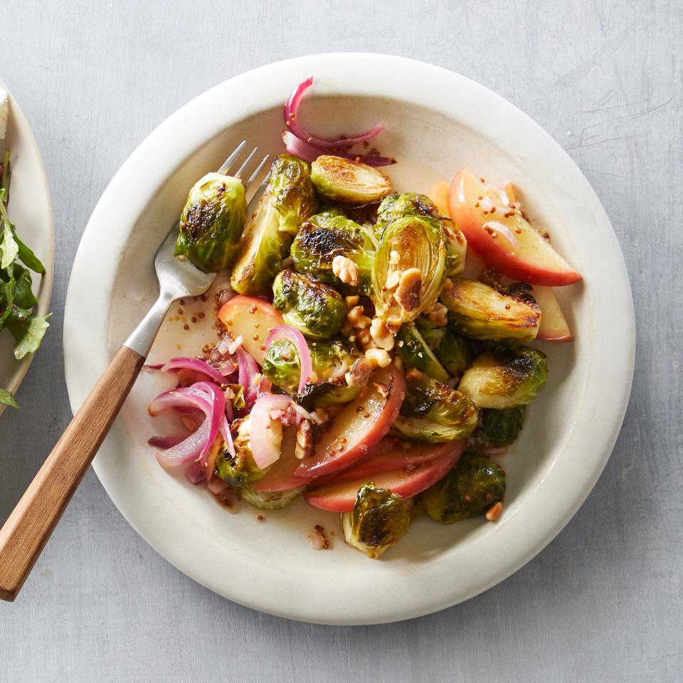 Roasted Brussels Sprouts with Cider Vinaigrette