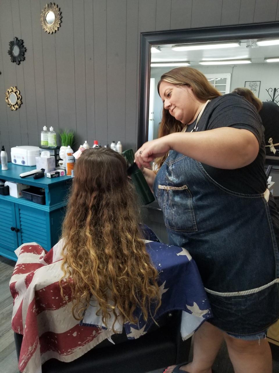 Chason’s mother laid out ground rules when she decided to let him grow out the mane -- and he’s dutifully conditioned, combed, detangled and otherwise maintained his flowing locks (Gina Sachs)