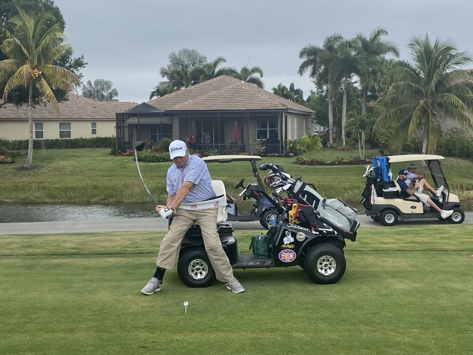 Jupiter resident Dennis Walters shot a 12-over 83 Monday during the first round of the USDGA Championship at PGA Golf Club.