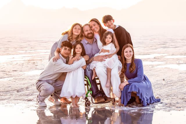 <p>Courtesy Andrea Kotter</p> Dan and Andrea Kotter and their blended family.