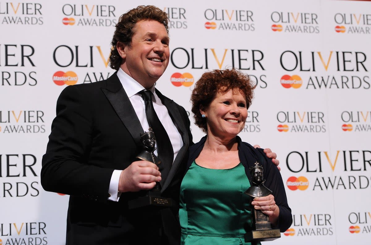 Michael Ball at the 2013 Oliver Awards with co-star Olivia Staunton (Getty Images)