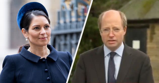 Priti Patel and Sir Philip Rutnam (Photo: Getty / BBC News)