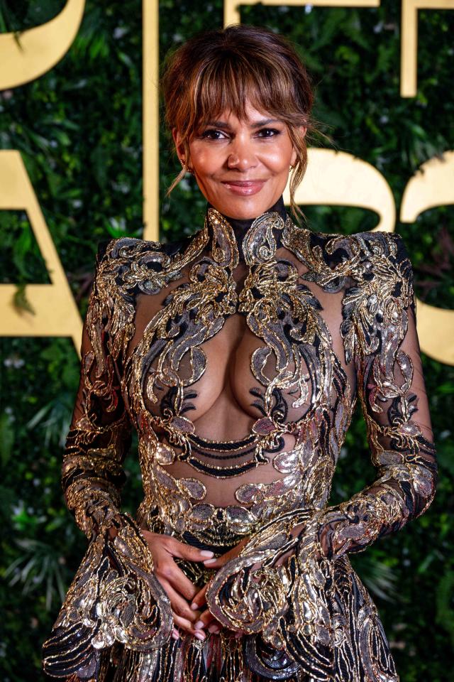 Halle Berry Rang in 2024 Wearing Lingerie and a Gold Blazer