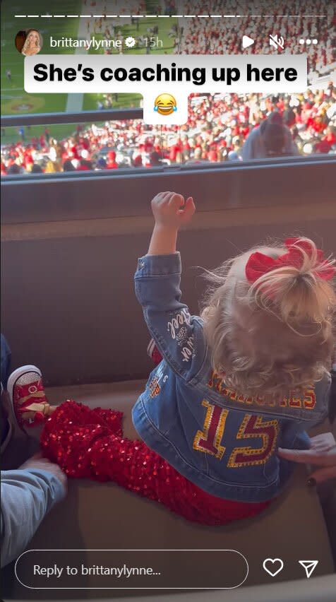 Pregnant Brittany Mahomes Cheers on Husband Patrick at Sunday Game