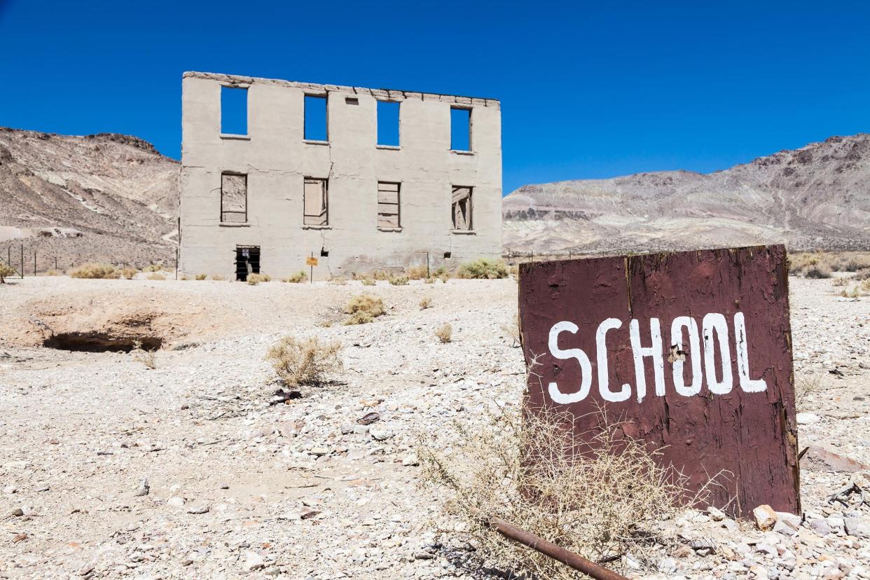 ghost town school