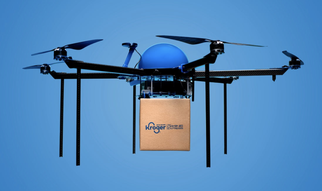 Kroger will soon start delivering some groceries via drones.