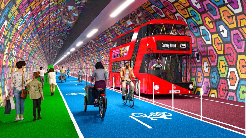 Tunnel vision: Silvertown tunnel reimagined as a car-free Thames crossing (Possible)