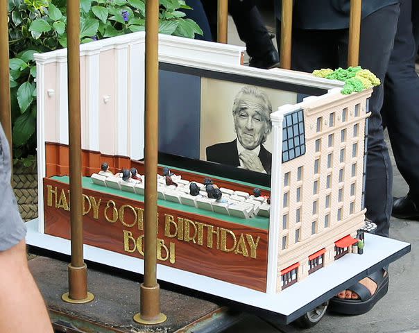 <p>Christopher Peterson/SplashNews.com</p> Robert De Niro's 80th Birthday Cake