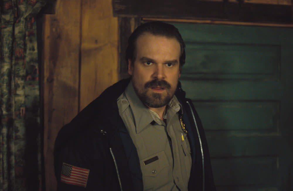 David Harbour was nominated for Best Supporting Actor at the Golden Globes, but he’s the leading actor in our hearts