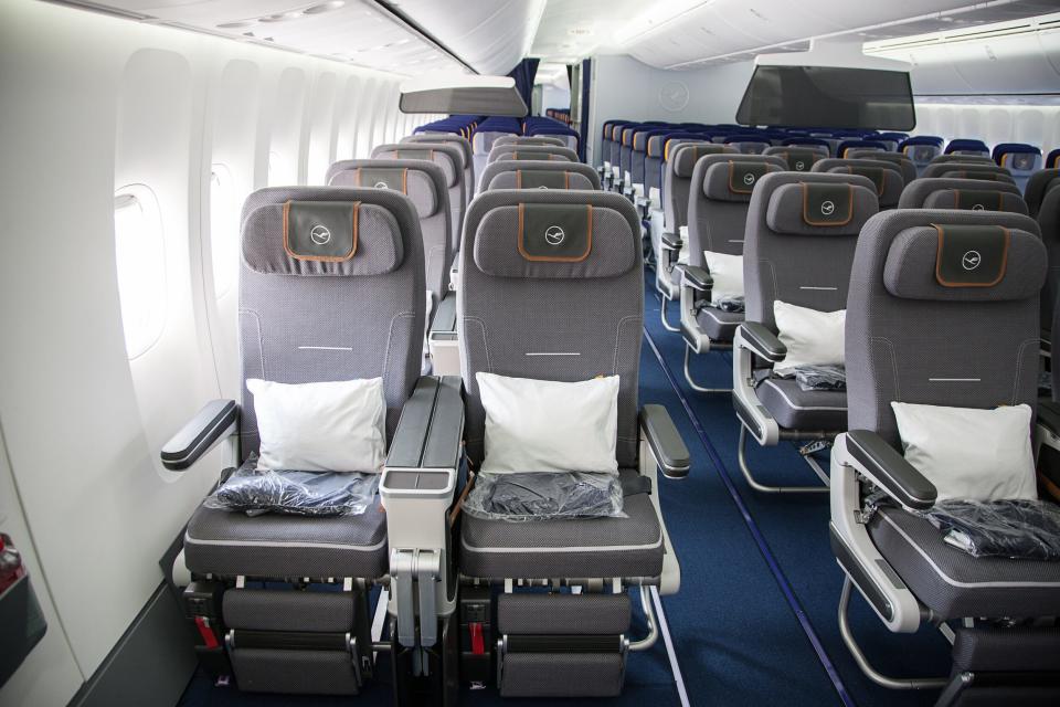 Lufthansa's premium economy seats.