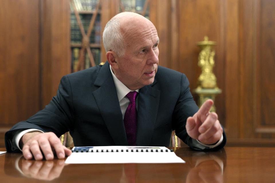 Putin ally Sergei Chemezov warned the US risked triggering a global war over Ukraine support (POOL/AFP via Getty Images)