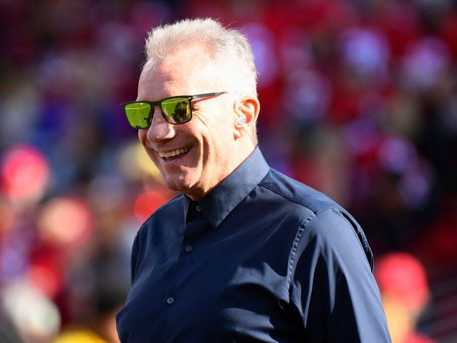 Former 49ers quarterback Joe Montana