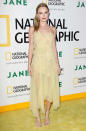 <p>Kate Bosworth wore an ethereal yellow dress by Preen to attend the 'Jane' premiere.</p>