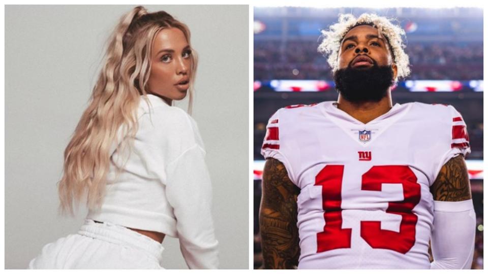 Tammy Hembrow and Odell Beckham Jr. look to be getting pretty flirty on Instagram. Source: Instagram/Tammy Hembrow| Odell Beckham Jr