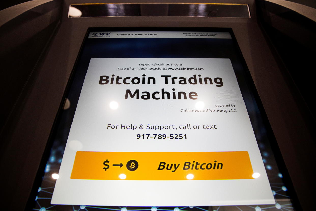 Bitcoin was down roughly 4%. Photo: Reuters