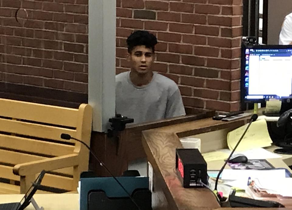 Middleboro resident Jayden Wainwright 18, was ordered held on $25,000 bail during a dangerousness hearing at Wareham District Court on June 29
