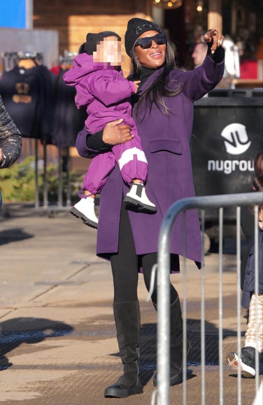 Naomi Campbell en Winter Wonderland