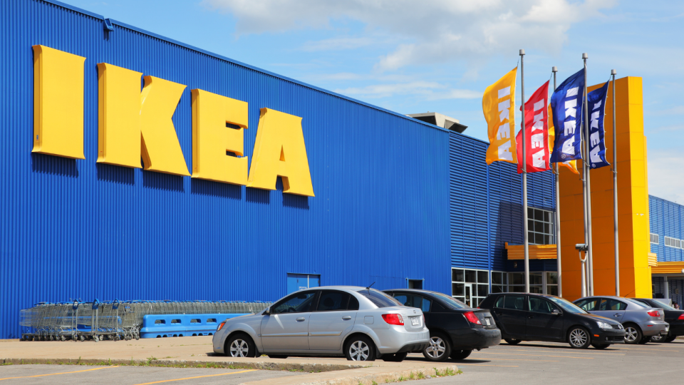 The exterior of an IKEA store.