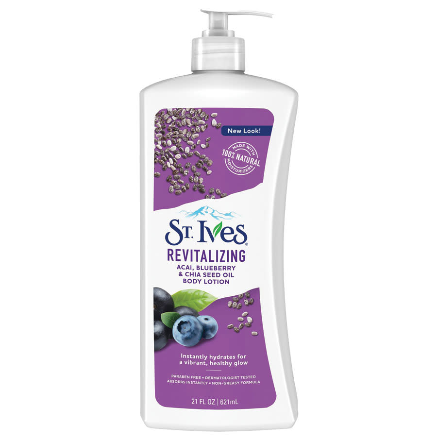 St. Ives Revitalizing Acai, Blueberry, & Chia Seed Oil Body Lotion