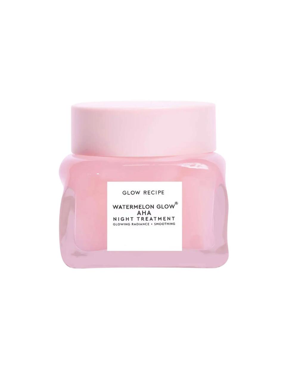 <p><a href="https://go.redirectingat.com?id=74968X1596630&url=https%3A%2F%2Fwww.sephora.com%2Fproduct%2Fwatermelon-glow-aha-night-treatment-P501254&sref=https%3A%2F%2Fwww.cosmopolitan.com%2Fstyle-beauty%2Fbeauty%2Fg46959685%2Fbest-glow-recipe-products%2F" rel="nofollow noopener" target="_blank" data-ylk="slk:Shop Now;elm:context_link;itc:0;sec:content-canvas" class="link ">Shop Now</a></p><p>Watermelon Glow AHA Night Treatment</p><p>sephora.com</p><p>$40.00</p>