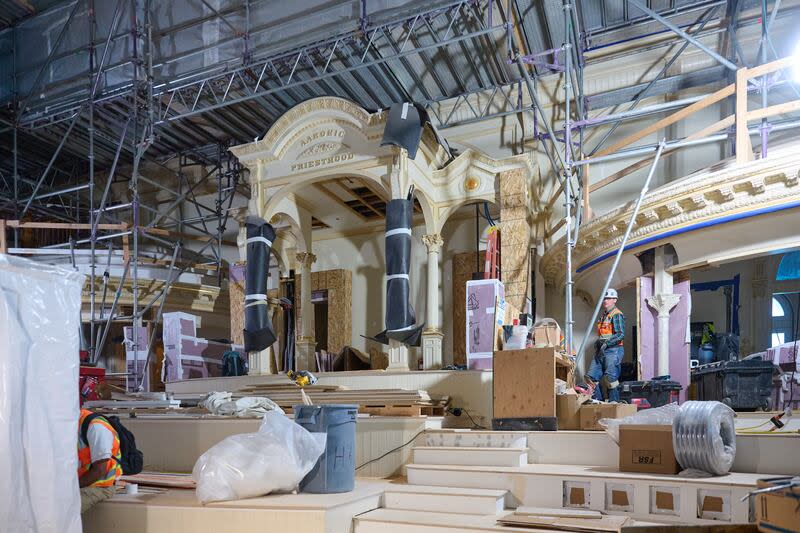 Salt Lake Temple renovation interior