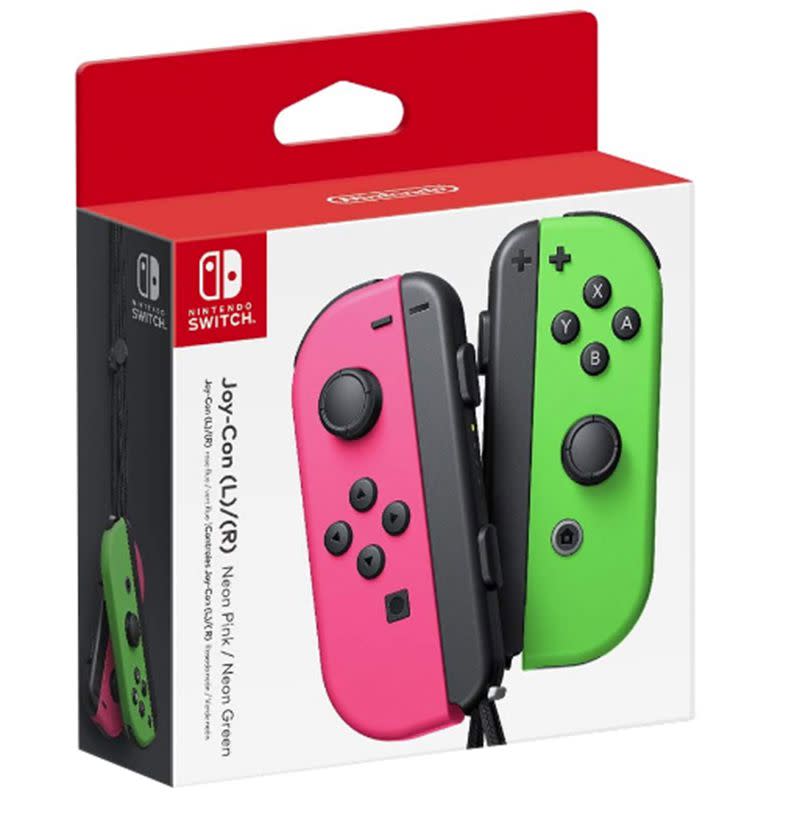 Switch Joy-Con in Neon Pink/Green