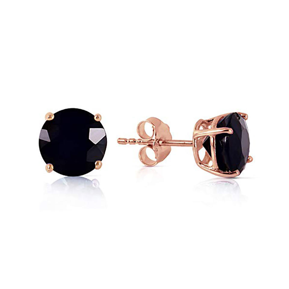 1 Carat Black Diamond Stud Earrings