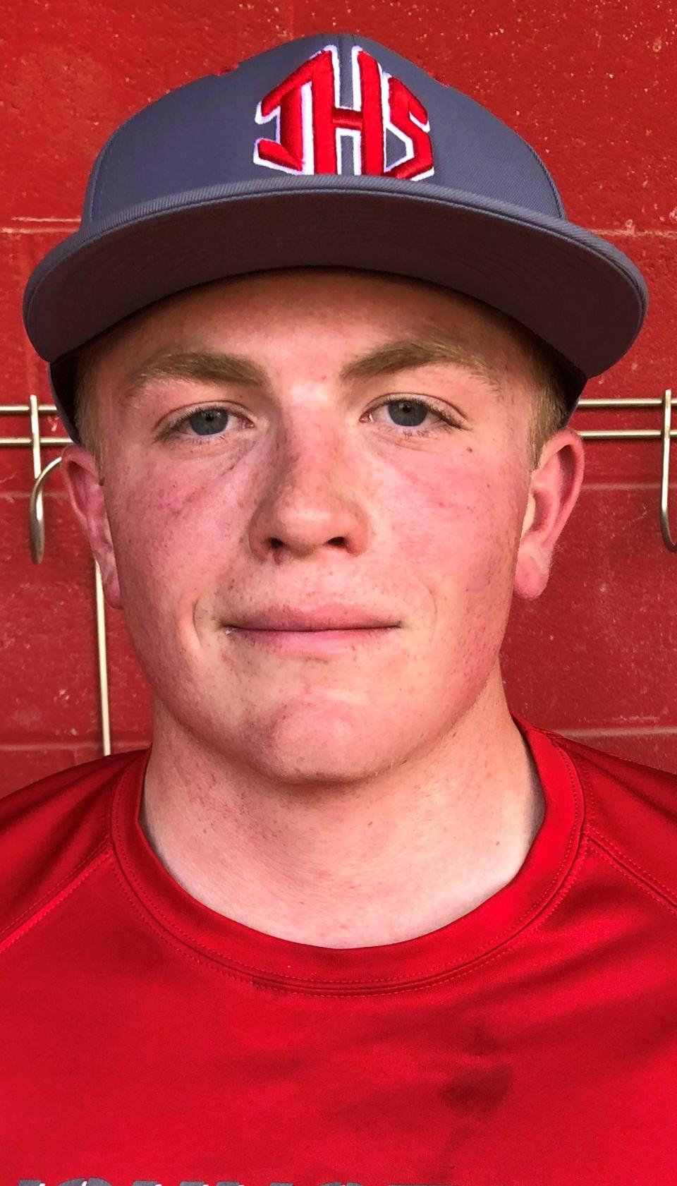 Johnstown junior Clay Bruning pitched a 4-hitter with 13 strikeouts Tuesday, leading the Johnnies to a 3-1 Licking County League crossover win against host Licking Valley.