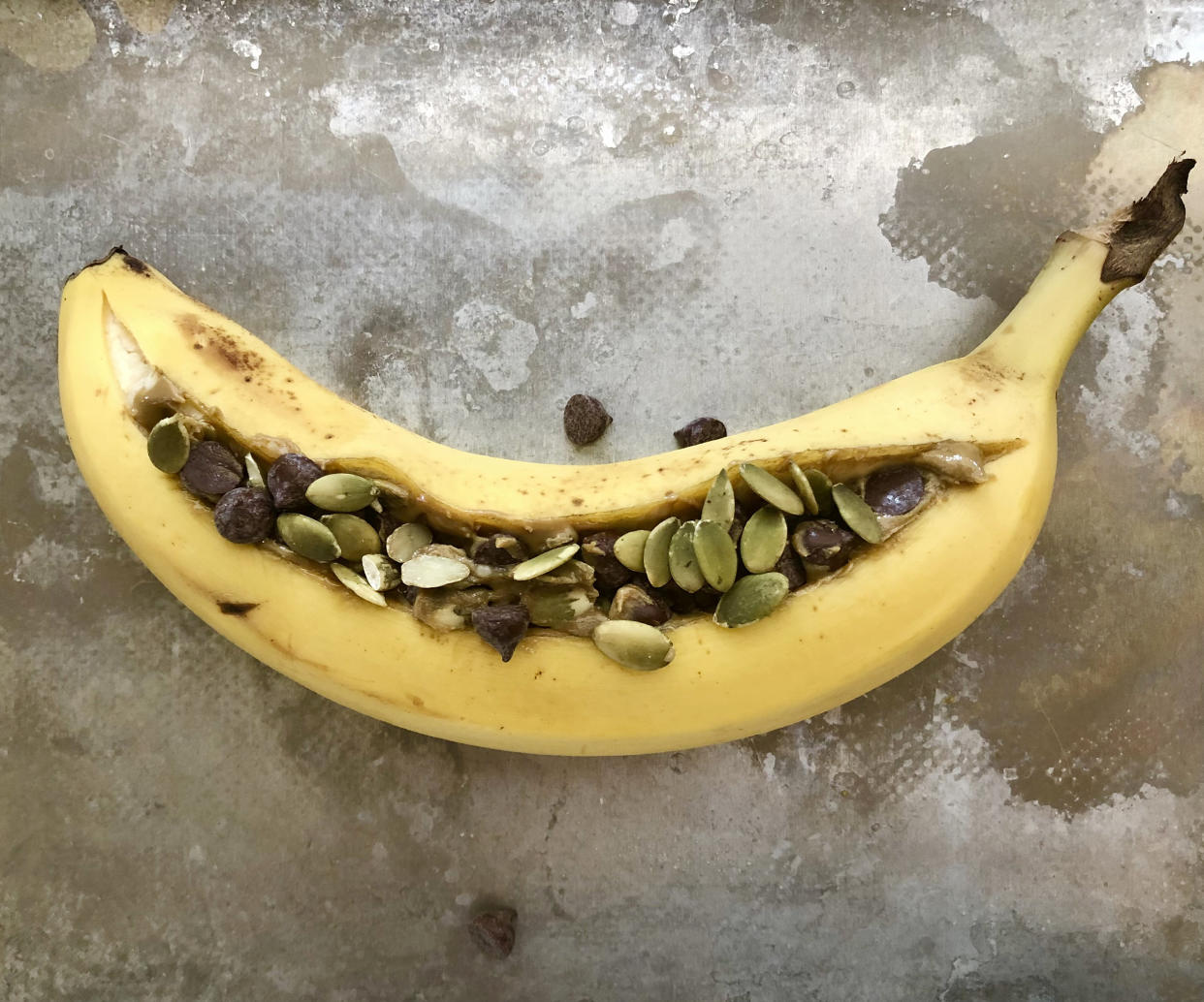 Don’t overstuff your banana, lest it bubble over and be a pain to clean. (Heather Martin)