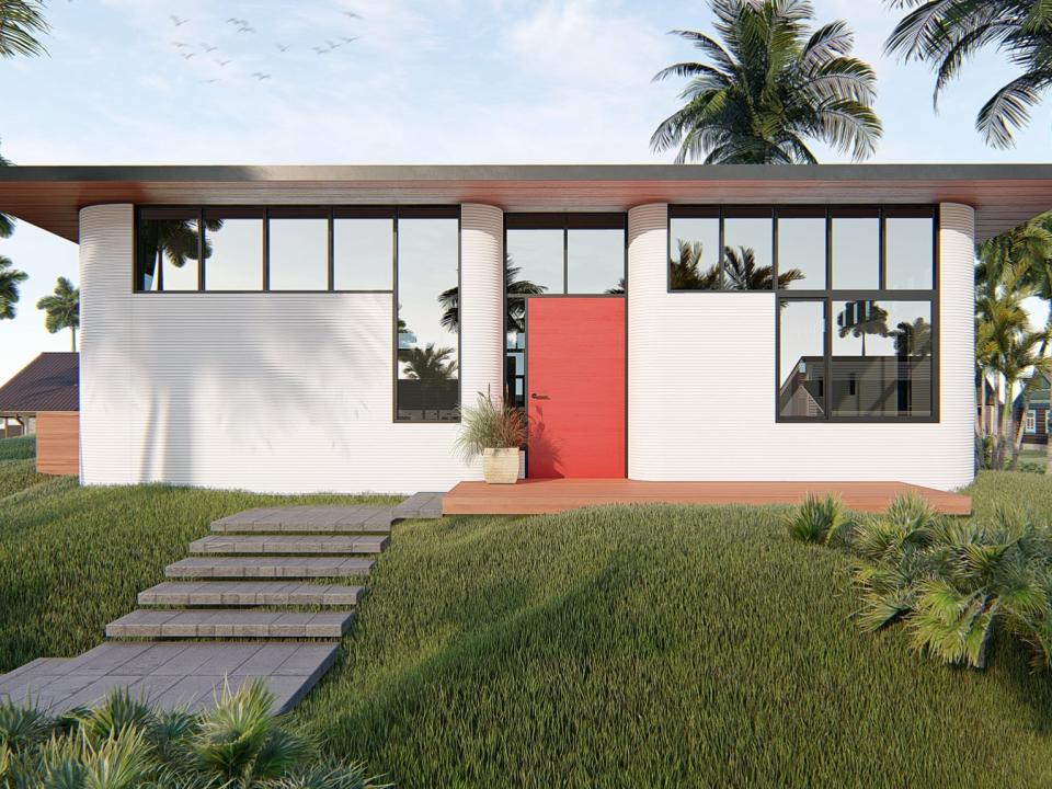 CPH-3D printed home in Tampa, Florida rendering.