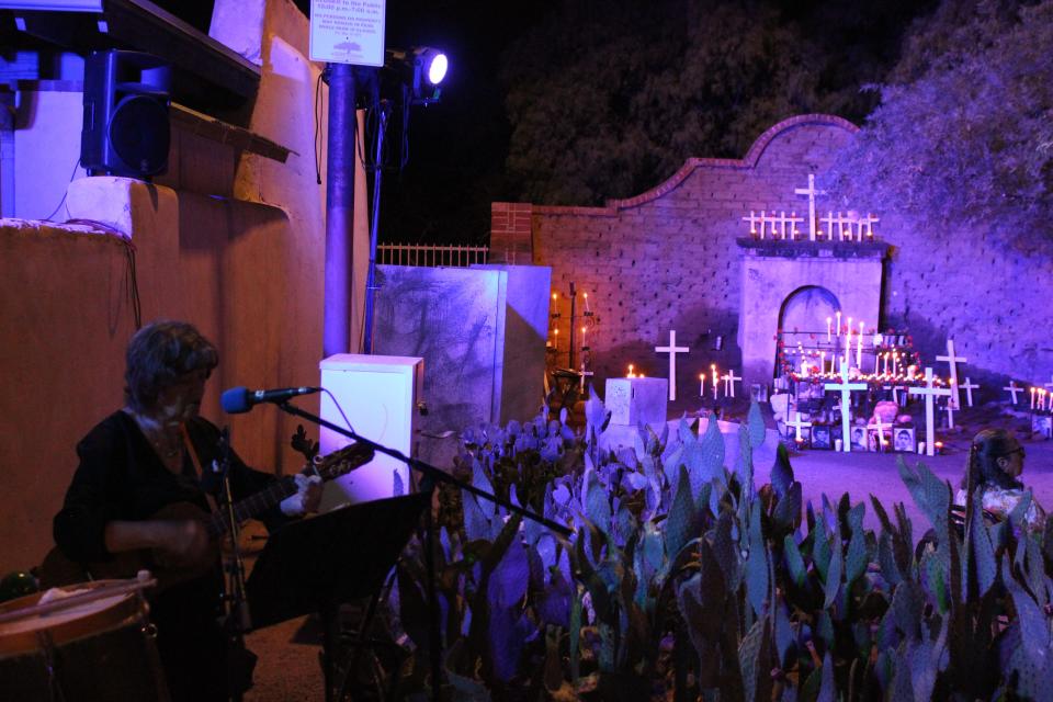 The world premier of Elaine Romero's "El Tiradito" immersive play is put on at El Tiradito wishing shrine in Tucson's Barrio Viejo neighborhood on Thursday, September 14, 2023. i