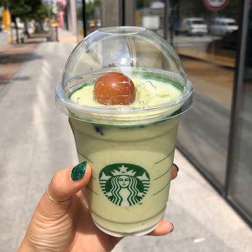 Avocado Blended Frappuccino — South Korea