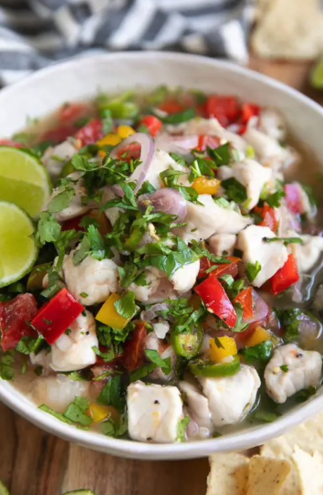 Colorful Fish Ceviche