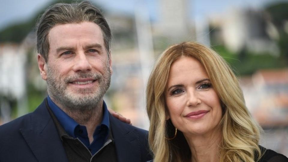 John Travolta y Kelly Preston