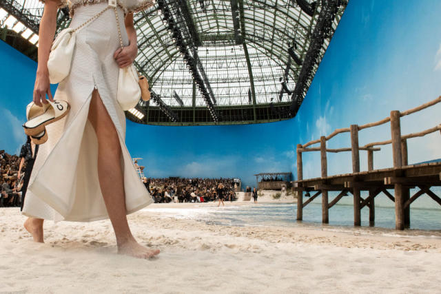 A model, bag detail, walks the runway during the Chanel Womenswear News  Photo - Getty Images