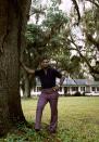 <p>Professional boxer Joe Frazier poses on the front lawn of his home in Yemassee, South Carolina in 1972.</p>